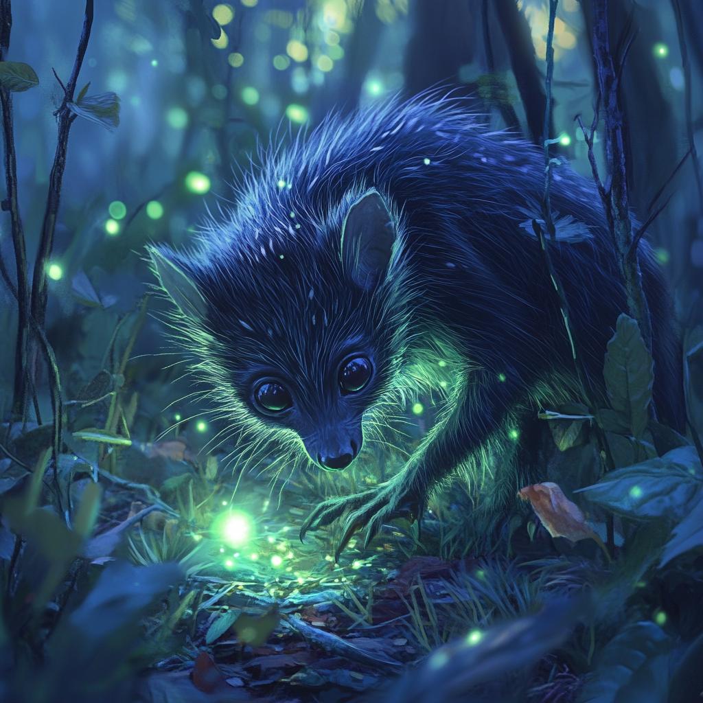 Aye-Aye Watching Fireflies