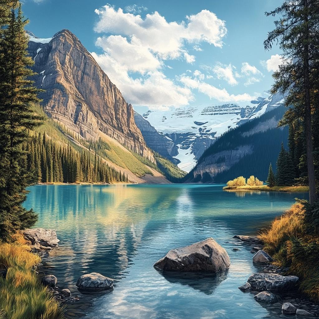 Banff National Park Day Scene