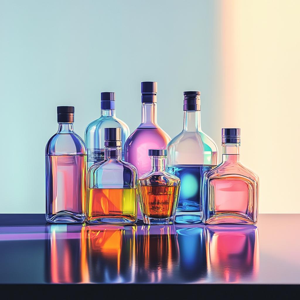 Still Life with Bright Bottles