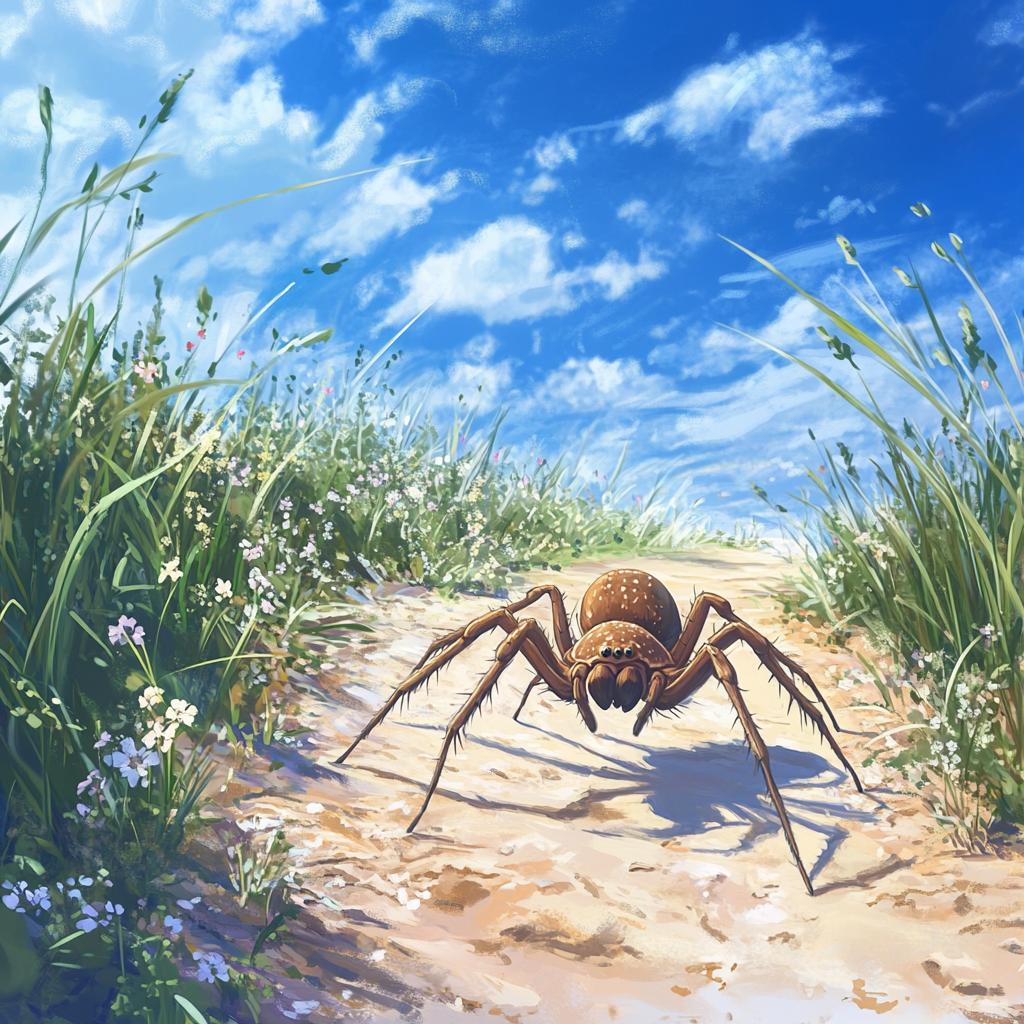 Brown Recluse Spider in Sand Dunes