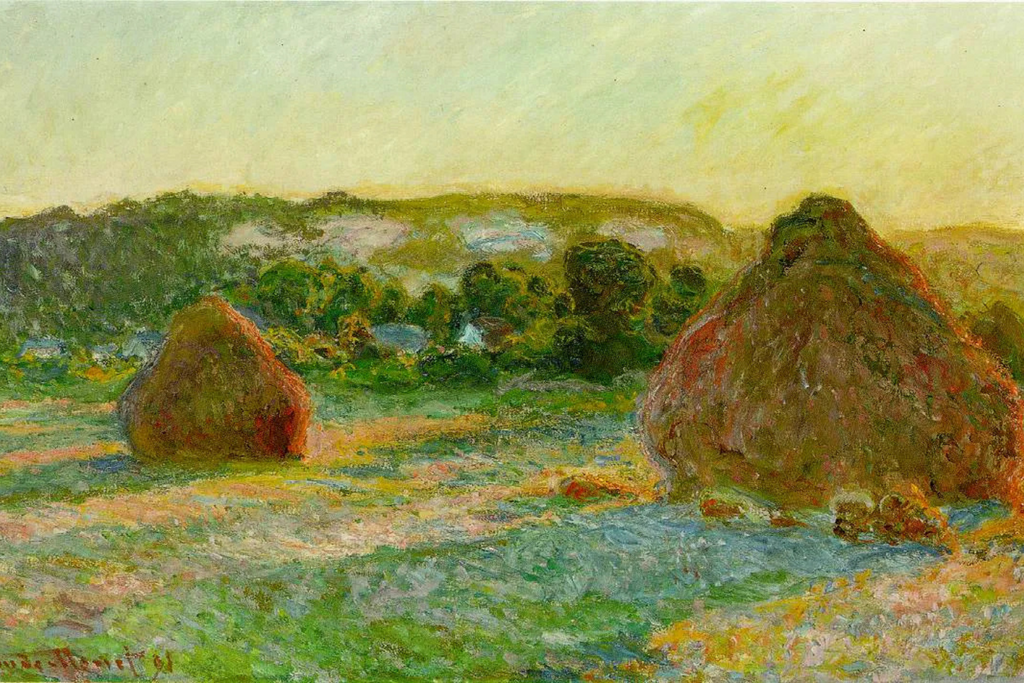 Haystacks by Claude Monet