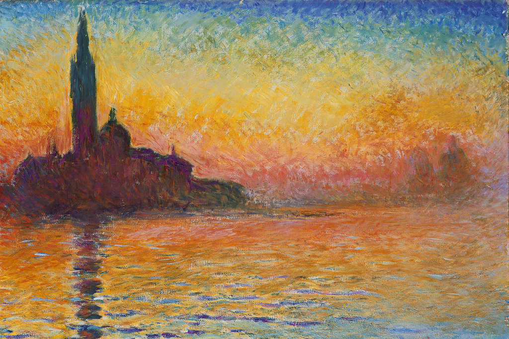 San Giorgio Maggiore at Dusk by Claude Monet