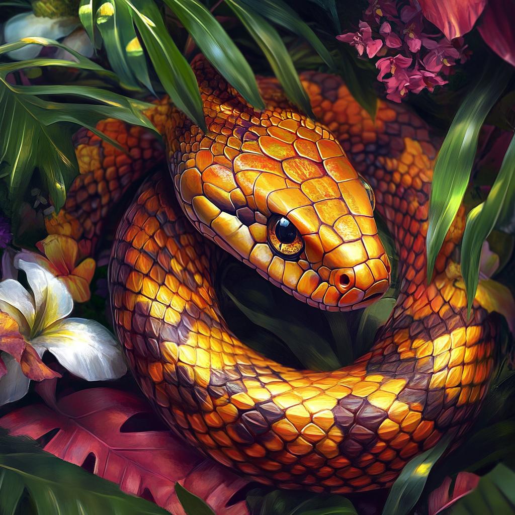 Corn Snake Close Up Portrait