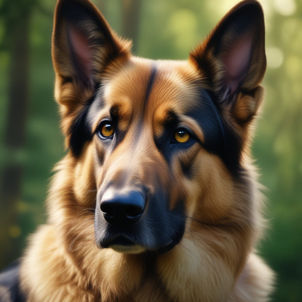German Shepherd Portrait in Detail