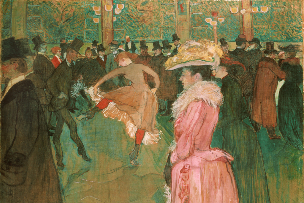 At the Moulin Rouge by Henri Toulouse-Lautrec