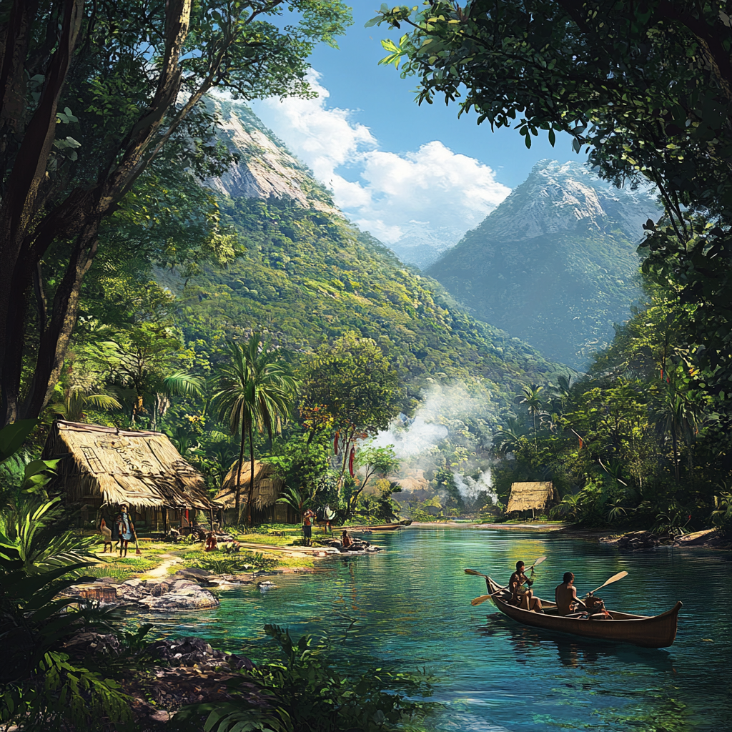 Indigenous Village by Crystal River