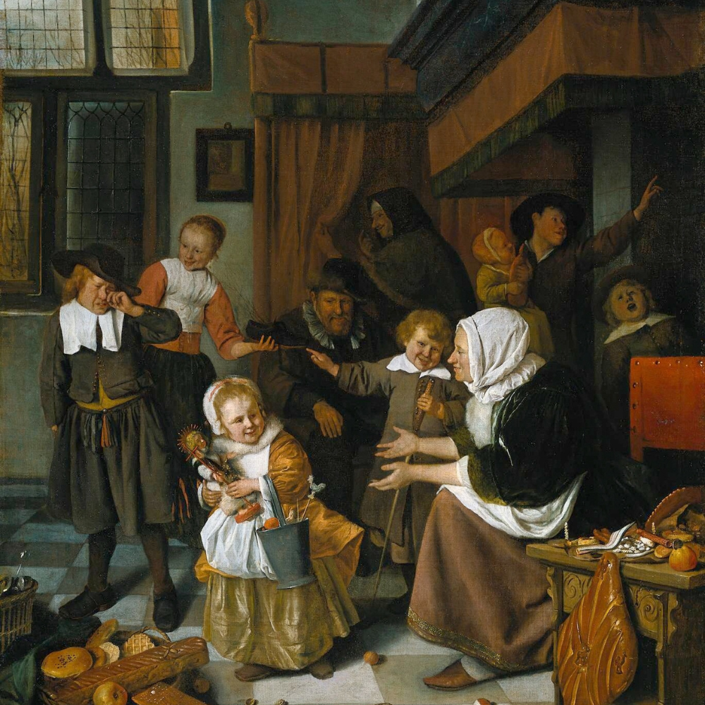 The Feast of Saint Nicholas by Jan Steen
