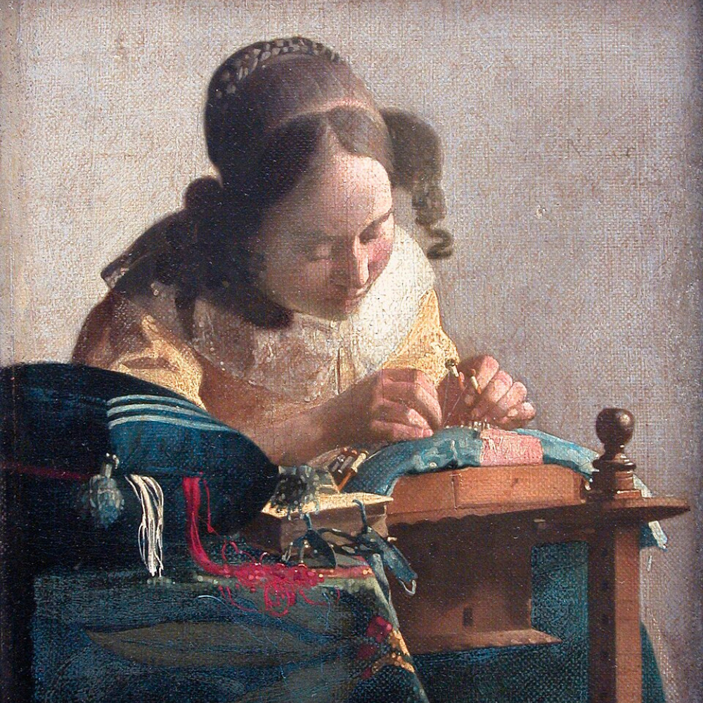 The Lacemaker by Johannes Vermeer