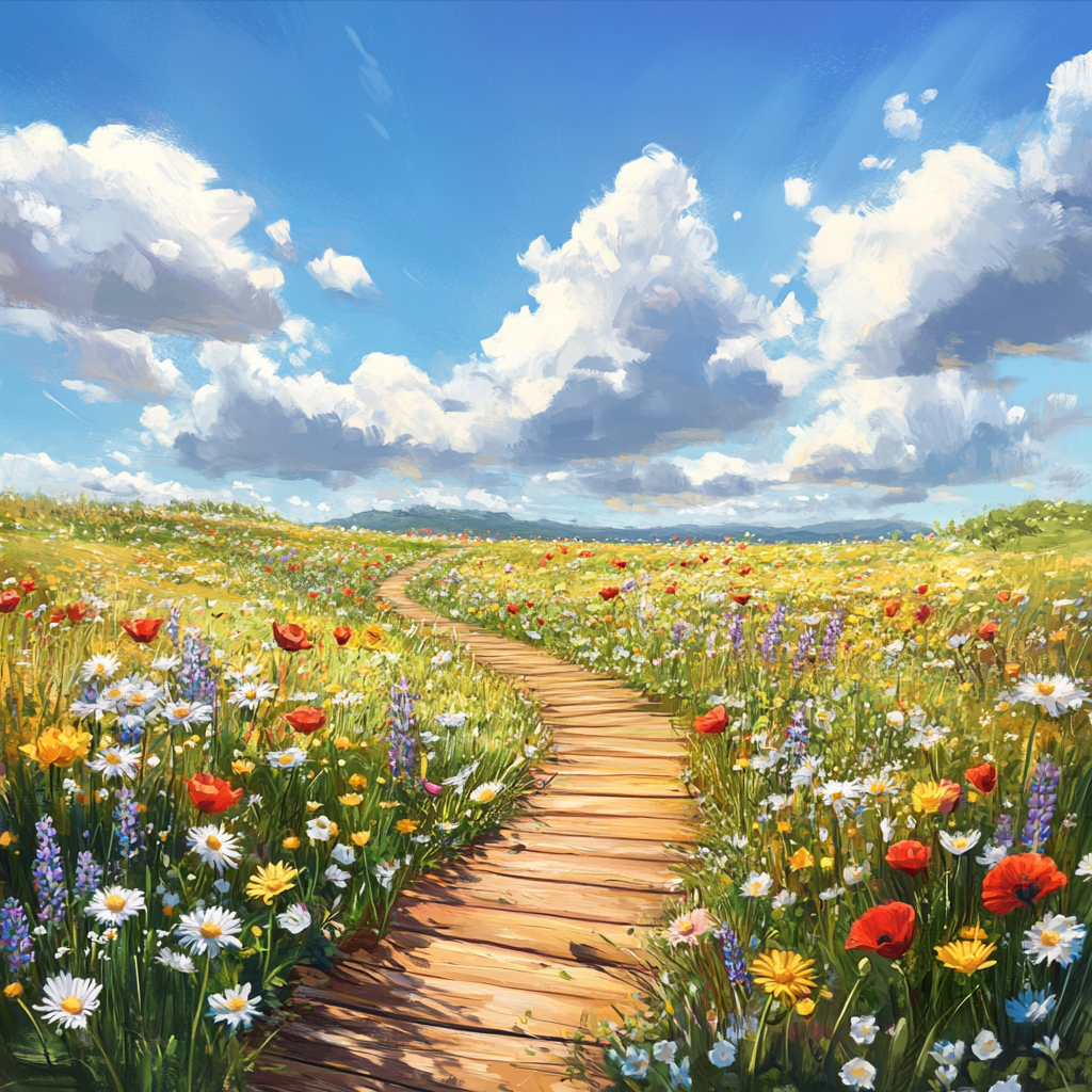 Colorful Wildflower Meadow