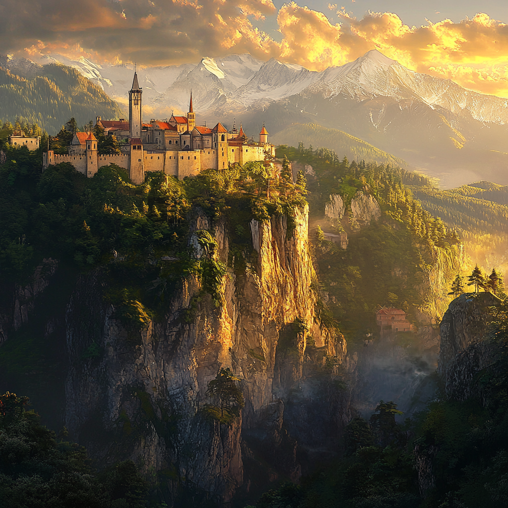 Monastery on Cliffside