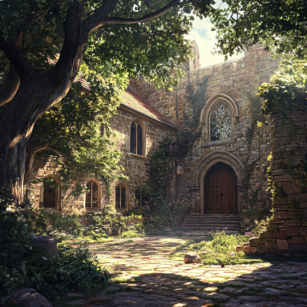 Old Monastery Overtaken by Nature