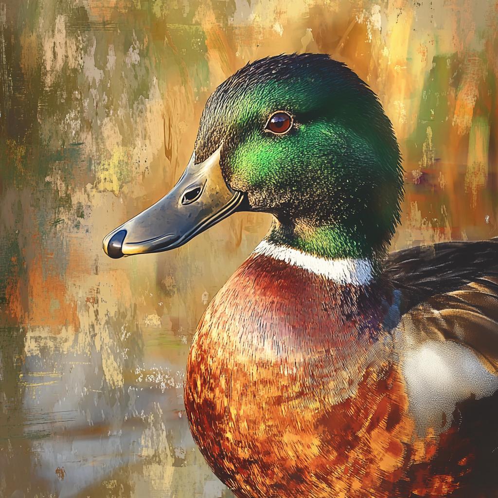 Close Up Portrait of Northern Shoveler