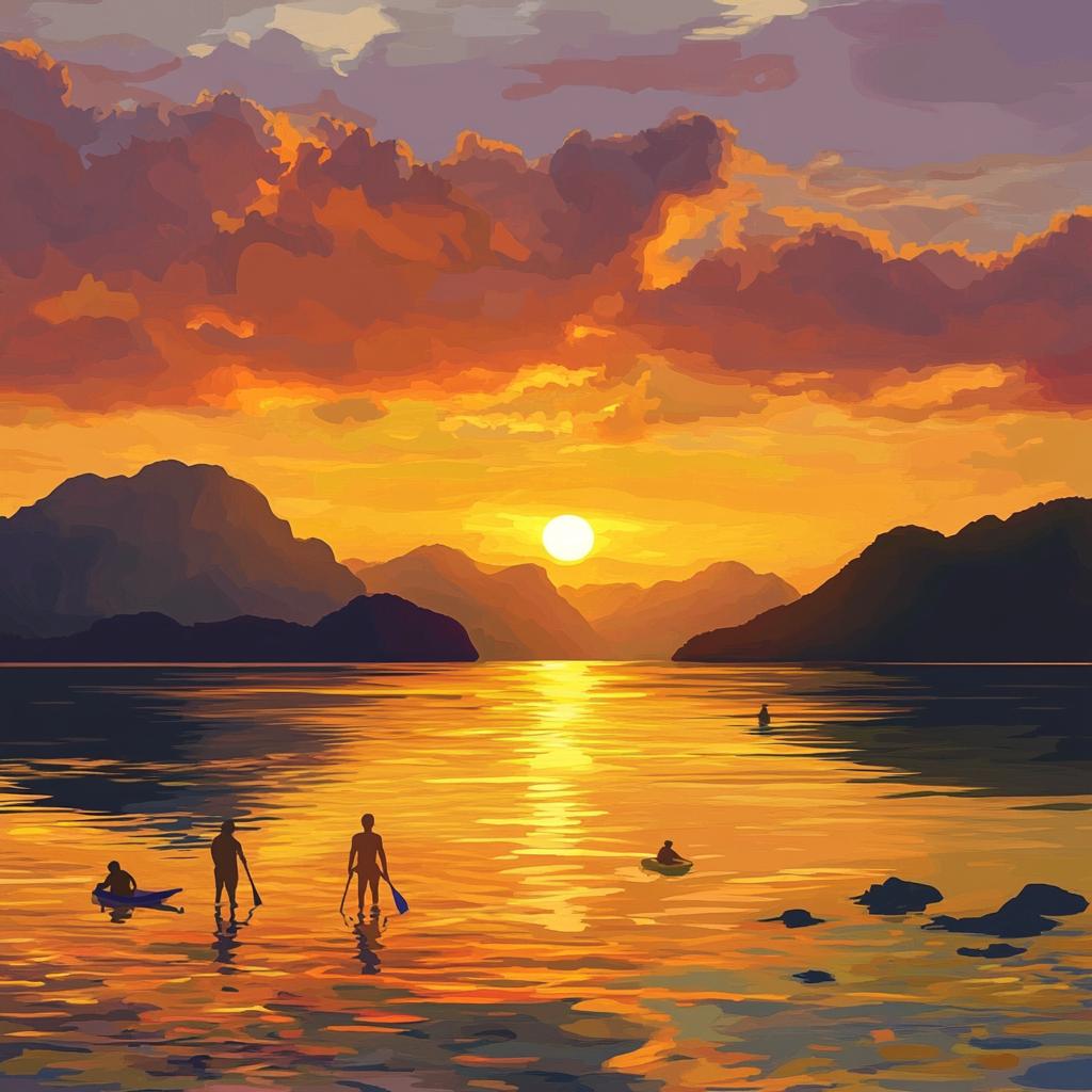 Sunset Over Palawan Sea