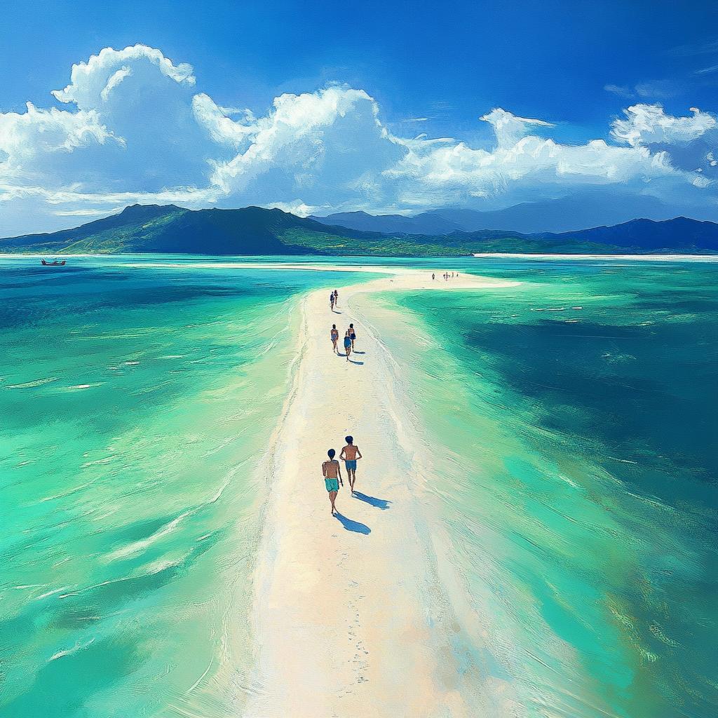 Remote Island Beach in Palawan Philippines