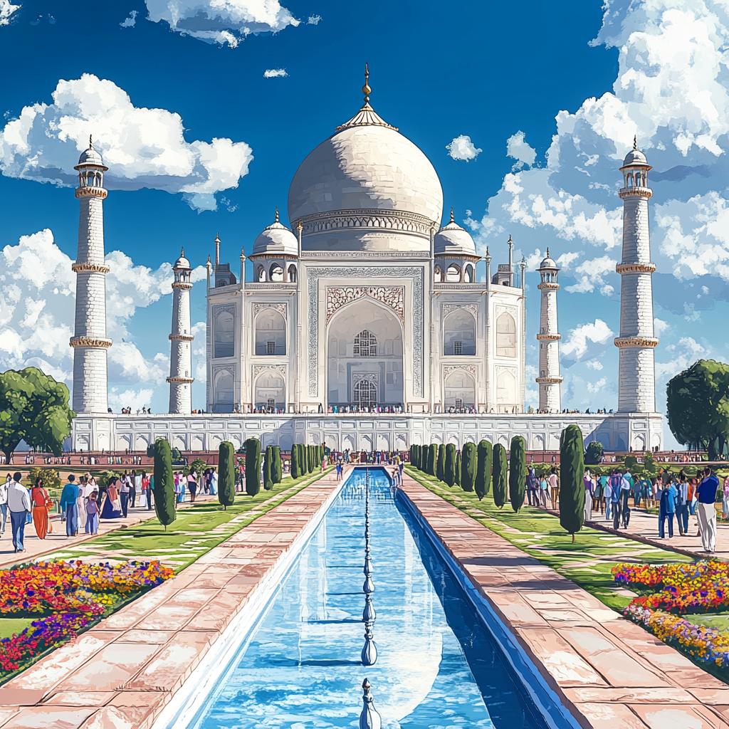 Taj Mahal in Daylight