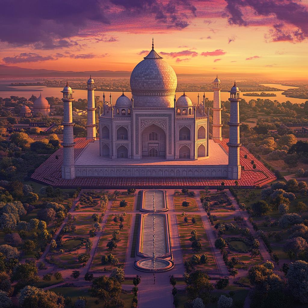 Taj Mahal After Dusk