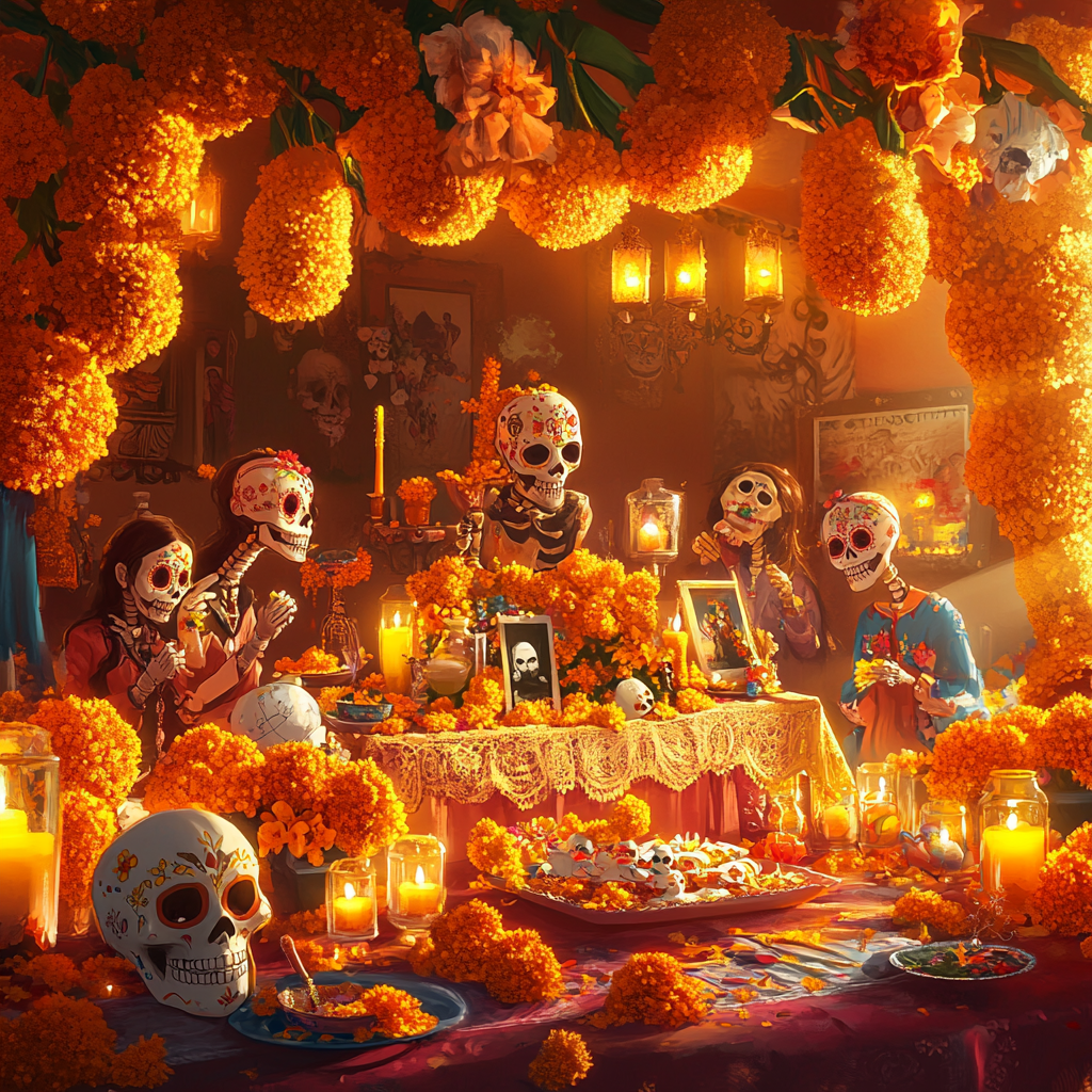 Day of the Dead Ceremony with Family Traditions