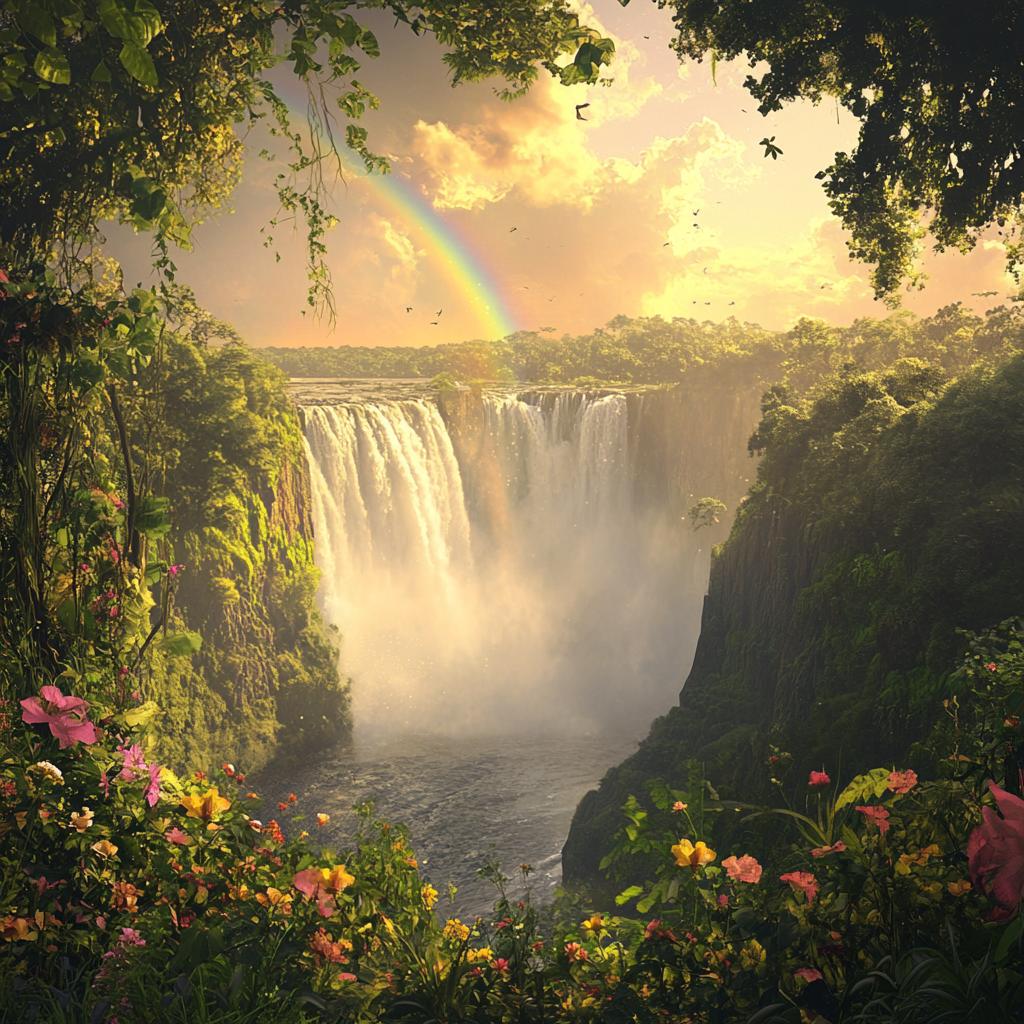 Victoria Falls, Zambia at Sunrise