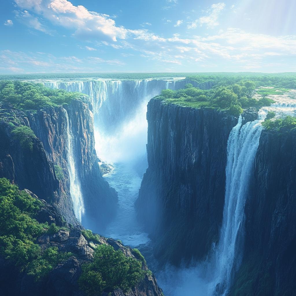 Victoria Falls, Zambia in Daylight