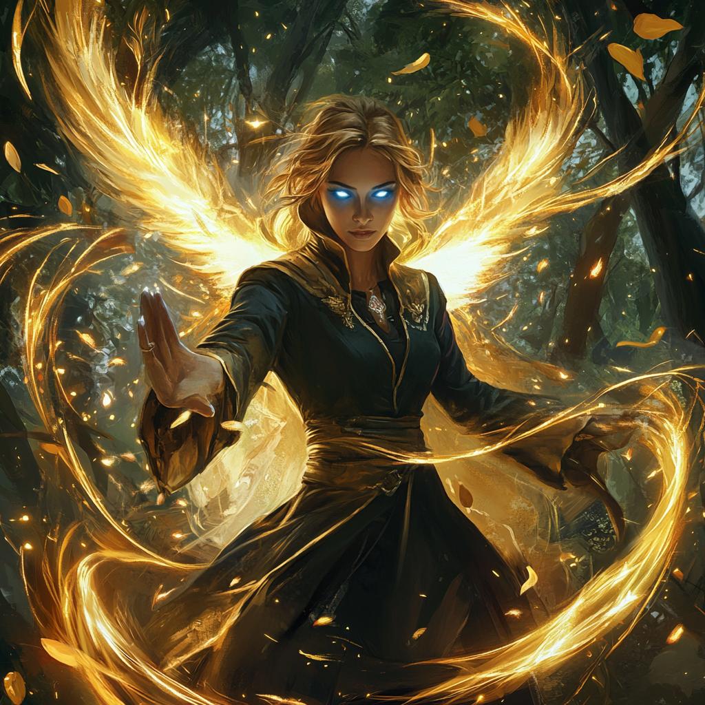 Wizard Casting Lightning Spell